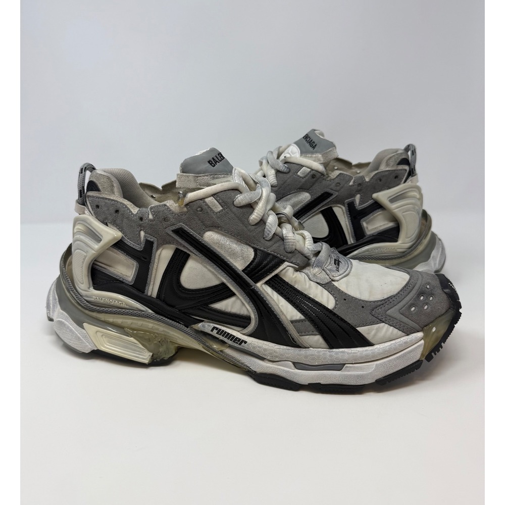 Balenciaga Runner Sneaker Grey/White/Black Size 12 US 45 EU